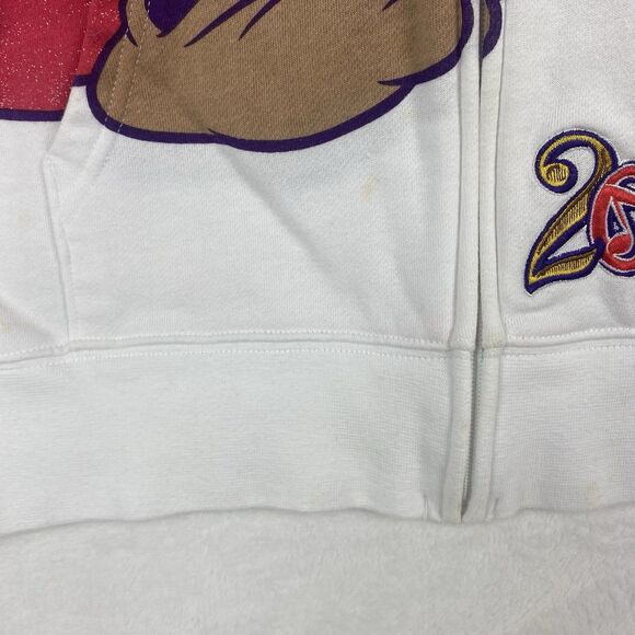 Disney 2016 Mickey Mouse Fantasia Sweater Womens XL White Hooded Sweatshirt - Picture 15 of 16